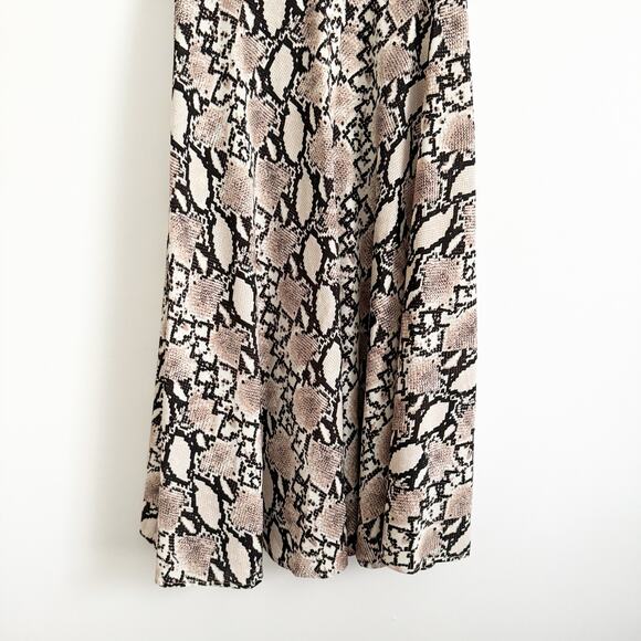 LULUS Let's Snake a Deal Collared Midi Shirt Dress Small S - Picture 6 of 11